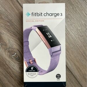 Fitbit Charge 3 Special Edition - Purple and Rose Gold Watch and Bands